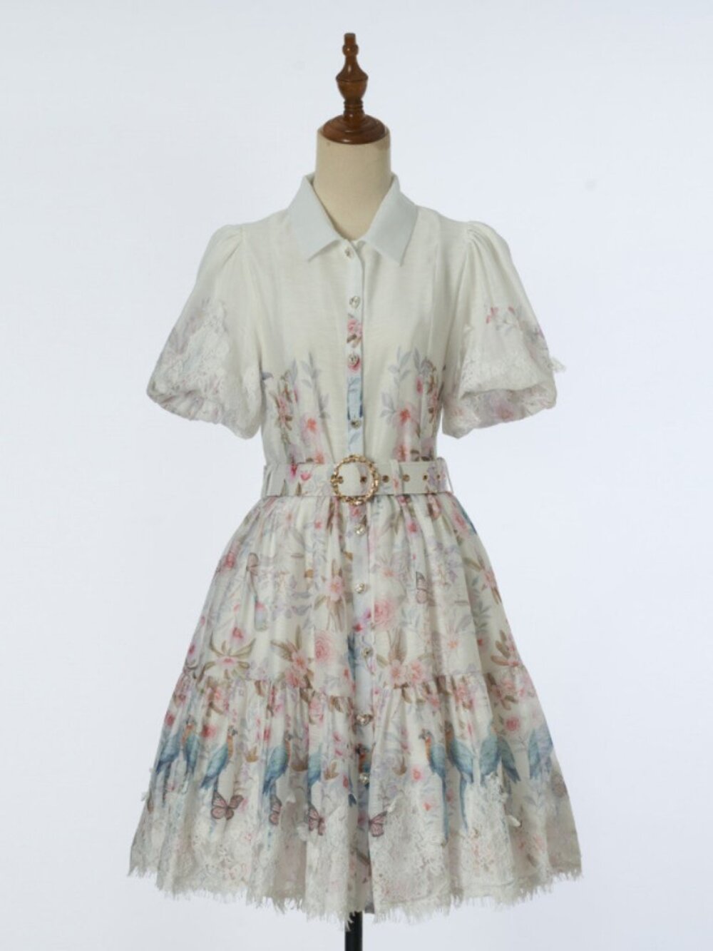Zimmermann Floral Print Belted Dress